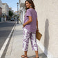 ✨ FINAL SALE 🔥 -50% 👗🔥 Damen Zweiteiler Set Tunika & Bedruckte Hose｜Asymmetrischer Stufensaum, Atmungsaktiv, S–5XL Viele Farben