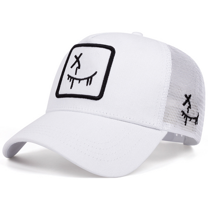 🔥Solange der Vorrat reicht 40 % Rabatt!🎉Unisex-Baseballkappe im Streetstyle mit Smiley-Motiv