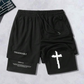 🩳 50% RABATT! 🏃 Herren 2-in-1 Sport-Shorts – Integrierte Kompressionshose, Atmungsaktiv & Ideal Für Training, Laufen & Fitness 💪