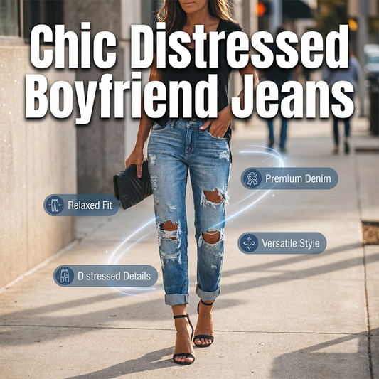 Moderne Jeans für Damen in gewaschener Blau-Optik mit Used-Look