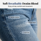 Moderne Jeans für Damen in gewaschener Blau-Optik mit Used-Look