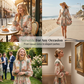 🌸 -50% HEUTE! Romantisches Blumen-Minikleid mit hohem Ausschnitt – Zeitlose Eleganz zum Verlieben 💖✨
