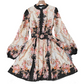 🌸 -50% HEUTE! Romantisches Blumen-Minikleid mit hohem Ausschnitt – Zeitlose Eleganz zum Verlieben 💖✨