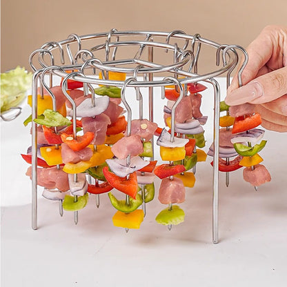 🥩 Heißluftfritteuse mit vertikalem Grill für Barbecue und Kebab + kostenlose hitzebeständige Handschuhe🍤