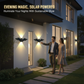 🦋🦇Einzigartige, wasserdichte LED-Wandleuchte in Form eines Schmetterlings und einer Fledermaus mit Solarantrieb