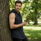 📢📢50 % RABATT !! ⏰🏋️‍♂️ Herren Ärmelloses Workout-Hoodie-Tank-Top – Mjukt Tyg, Kapuschong & Perfekt För Gym, Löpning Eller Chilliga Dagar Hemma 🏃