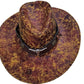 🤠 NUR FÜR BEGRENZTE ZEIT 50% RABATT! ✨ Vintage-Cowboyhut mit breiter Krempe & Riemen – PU, Einheitsgröße, Verstellbar ☀️
