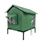 🏠 Nur für kurze Zeit: 50% Rabatt+Versandkostenfrei! 🐈 Erhöhtes Outdoor-Katzenhaus für jedes Wetter – Wasserdicht, isoliert, faltbar 🌧️