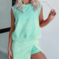 🌺Damen-Set aus Tanktop und Schlitz-Skort