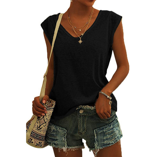 ✨ Jetzt 50% Rabatt zum Halben Preis  🔥 Lässiges Damen-Tanktop mit V-Ausschnitt und lockerer Passform 👚 Weich & atmungsaktiv für den Alltag ☀️ Viele schöne Farben verfügbar 🎨