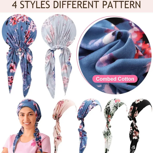 👒 BEGRENZTES ANGEBOT: 50 % RABATT! ✨ Fertiger Turban für Damen mit Blumenmuster – weich, dehnbar, vielseitig 🌸rter pour femme à motif floral – doux, extensible, polyvalent 🌸