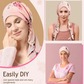 👒 NUR FÜR KURZE ZEIT: 50 % RABATT! ✨ Vorgefertigter Turban für Damen mit Blumenmuster – weich, elastisch, vielseitig 🌸
