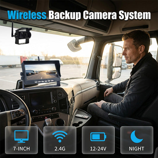 📺 LIMITIERTES ANGEBOT 55% RABATT! ✨ 7-Zoll Rückfahrkamera Set – Wireless, HD, Universal 🚐