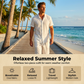 👔 50% RABATT! 🏆 Strukturiertes 2-teiliges Hemd- und Hosen-Set für Herren – Bequem, atmungsaktiv & vielseitig – Perfekt für Büro, Freizeit oder besondere Anlässe – stilvoller Look mit Komfort ✨🌿