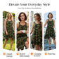👗50% RABATT! 🌿 Damen ärmelloses Kleid mit asymmetrischem Saum im Camouflage-Look – Locker, frech & perfekt für einen lässigen Streetwear-Look ✨