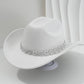 📢📢 40 % RABATT !! ⏰Damen Strass-Herz Cowboyhut Eleganter Französischer Jazz Fedora