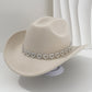 📢📢 40 % RABATT !! ⏰Damen Strass-Herz Cowboyhut Eleganter Französischer Jazz Fedora