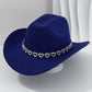 📢📢 40 % RABATT !! ⏰Damen Strass-Herz Cowboyhut Eleganter Französischer Jazz Fedora