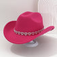 📢📢 40 % RABATT !! ⏰Damen Strass-Herz Cowboyhut Eleganter Französischer Jazz Fedora