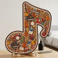 🧩Holzpuzzle mit Notenmotiven – aus umweltfreundlichem Material, wunderschönes Deko-Stück. Tolles Geschenk für Musiker und Puzzle-Fans! 💚🌟