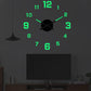 3D DIY Leuchtende Acryl-Wanduhr Set