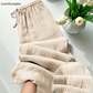 Damen Loungewear-Hose mit elastischem Bund aus Baumwolle