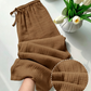 Damen Loungewear-Hose mit elastischem Bund aus Baumwolle