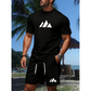 🔥Solange der Vorrat reicht 50 % Rabatt!🎉Herren Kurzarm-T-Shirt & Shorts-Set mit Kordelzug