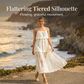 👗 50% RABATT! ✨ Elegantes Weißes Spitzen-Maxikleid mit Spaghettiträgern – Blumenspitze, Rüschensilhouette & Atmungsaktiver Stoff – Perfekt für Hochzeiten und Sommerabende 🌸💍