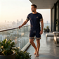 📢📢50% RABATT !! ⏰Herren Sommer 2-teiliges T-Shirt und Shorts Casual Set