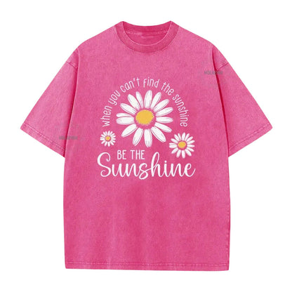 👕 LIMITIERTER 50% RABATT! Unisex Vintage-Wash T-Shirt mit Gänseblümchen-Print – Lockerer Schnitt, weicher Stoff für den Sommer