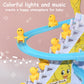 🦆✨ Kleines Entchen, das die Treppe hochläuft – Lustiges elektrisches Spielzeug, leuchtende Farben, perfekt zum Wecken und Zum-Lachen-Bringen deines Babys 🎶🧸