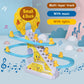 🦆✨ Kleines Entchen, das die Treppe hochläuft – Lustiges elektrisches Spielzeug, leuchtende Farben, perfekt zum Wecken und Zum-Lachen-Bringen deines Babys 🎶🧸