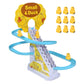 🦆✨ Kleines Entchen, das die Treppe hochläuft – Lustiges elektrisches Spielzeug, leuchtende Farben, perfekt zum Wecken und Zum-Lachen-Bringen deines Babys 🎶🧸