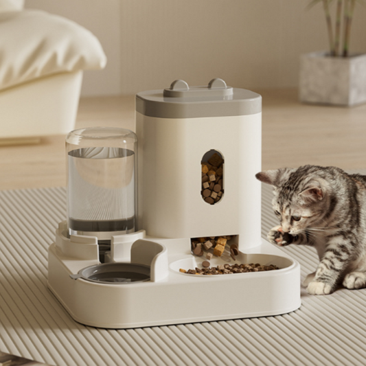 🐱🍽️ 2-in-1 Automatischer Futter- & Wasserspender – 50% RABATT! Futter & Wasser in einem Gerät – ideal für Hunde, Katzen & unterwegs. 🔥💧