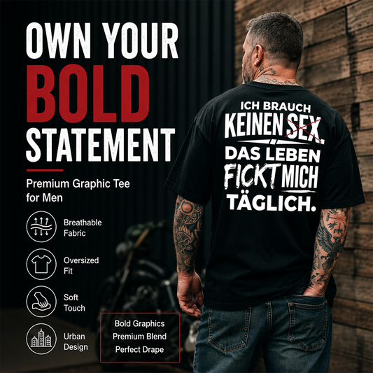 Herren T-Shirt mit witzigem deutschen Spruch