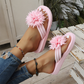 Damen Blumen-Flip-Flops Leichte Sommer-Hausschuhe