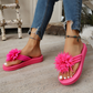 Damen Blumen-Flip-Flops Leichte Sommer-Hausschuhe