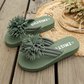 Damen Blumen-Flip-Flops Leichte Sommer-Hausschuhe