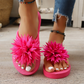 Damen Blumen-Flip-Flops Leichte Sommer-Hausschuhe