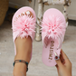 Damen Blumen-Flip-Flops Leichte Sommer-Hausschuhe
