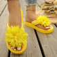 Damen Blumen-Flip-Flops Leichte Sommer-Hausschuhe