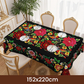 🌺 50% RABATT! 🌸 Mexikanische Tischdecke mit Blumenmuster & Wellenrand – Farbenfroh, robust & vielseitig – Perfekt für festliche Anlässe & den Alltag ✨