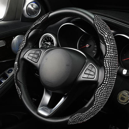🚗 Rhinestones Bling Cover für Autolenkräder – funkelnder Look, bequemer Griff & einfache Montage – für alle gängigen Lenkräder geeignet – stylisches Accessoire für jeden Fahrer – perfekt für Auto, SUV & LKW