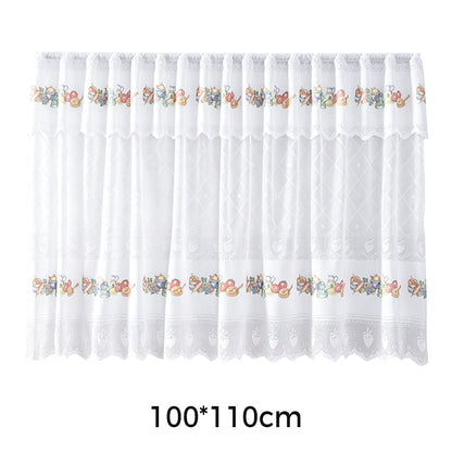 🍓🏡Retro Lace Short Kitchen Curtain