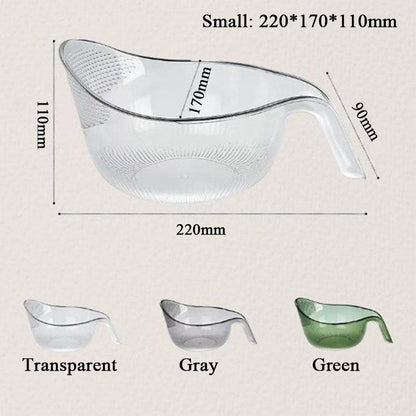 🍚 Wash Rice Without Losing a Grain – Fine Mesh Colander Bowl with Handle. UK Stock