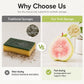 Cute Fruit‑Shaped Dishwashing Sponge | No‑Scratch Kitchen Scrubber 🍓