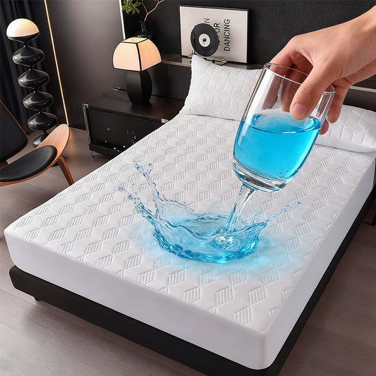 📢📢50% OFF !! ⏰ Waterproof Mattress Protector – Quilted, breathable & easy-clean ✨